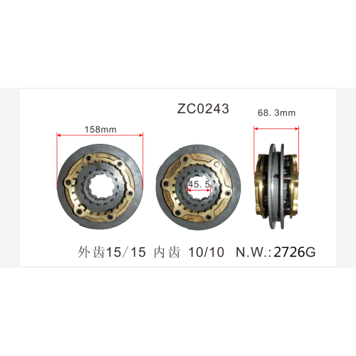 Europäische Autos Handbuch Getriebe Teile Synchronizer OEM A312764X für Eaton Veloc